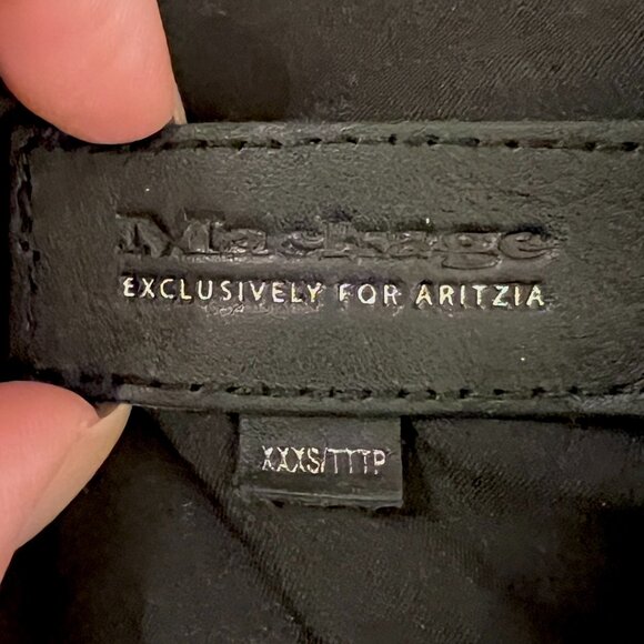 MACKAGE FOR ARITZIA Exclusive Rumer Pebbled Lambskin Leather Moto Jacket  - XXXS - Picture 7 of 12